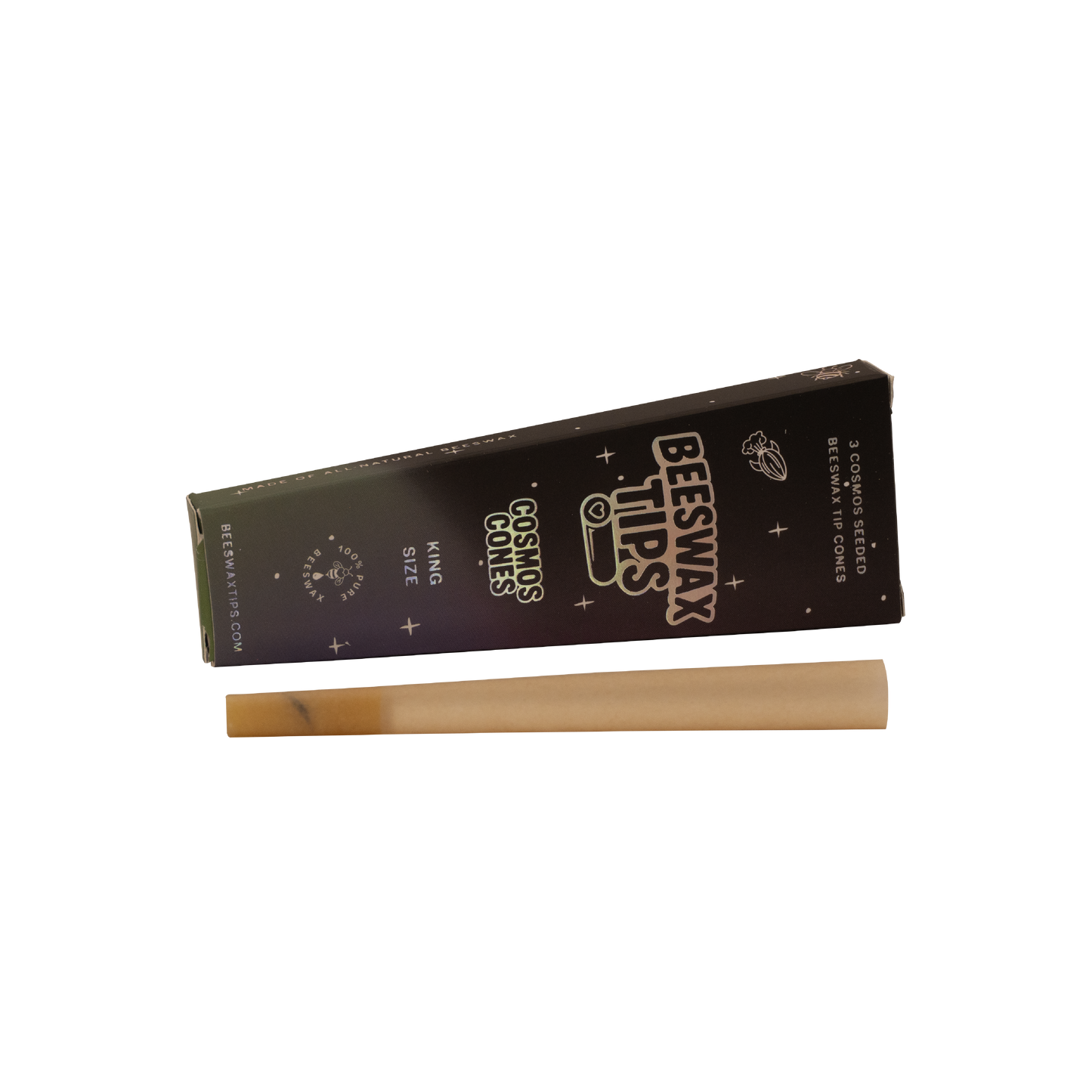 Beeswax Tip Cones with Cosmos Seeds - King Size [Master Case]