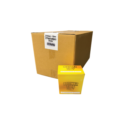 Beeswax Tips - 1.25 Cones - Master Case (20 Displays)