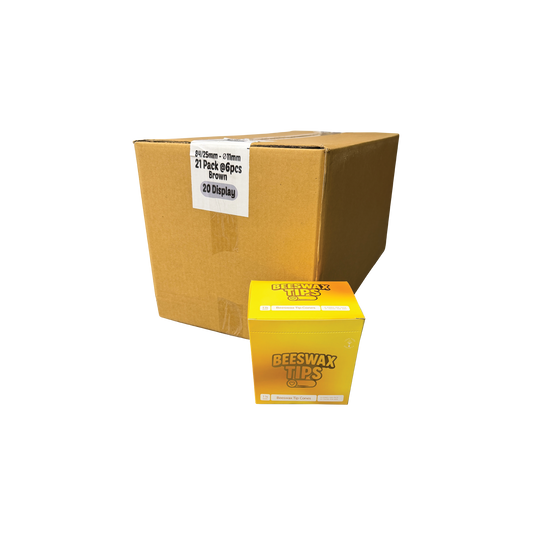 Beeswax Tips - 1.25 Cones - Master Case (20 Displays)