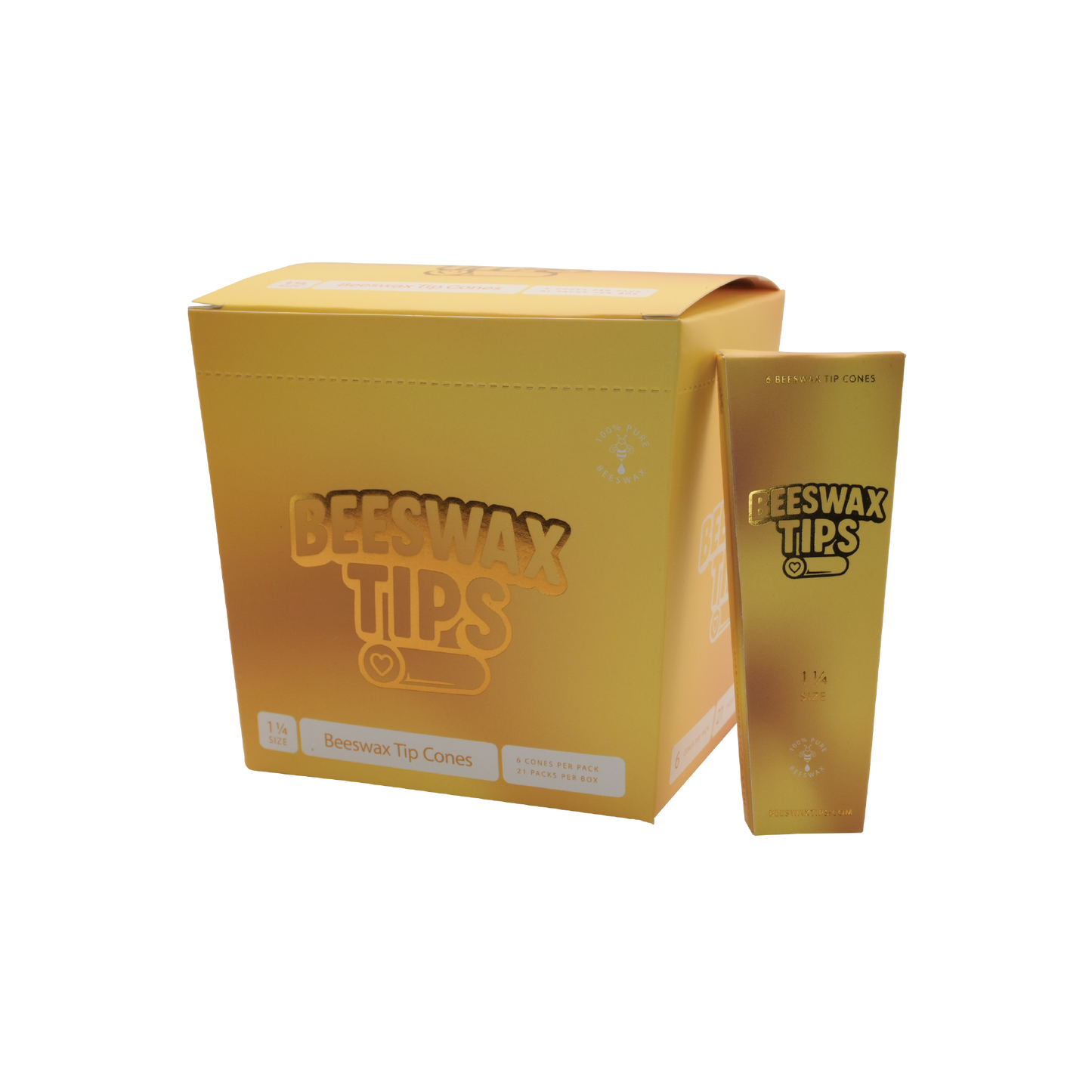 Beeswax Tips - 1.25 Cones - Master Case (20 Displays)